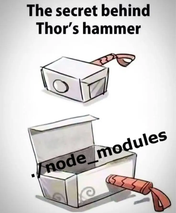 node_modules meme 3